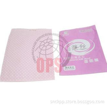 Pink Color Flexible Packaging Bag , Three Side Seal Bag Wit